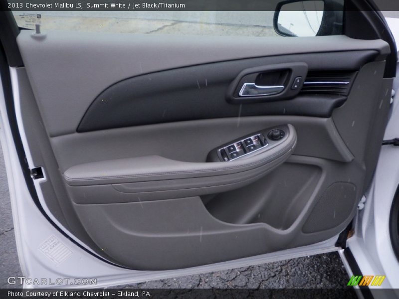 Summit White / Jet Black/Titanium 2013 Chevrolet Malibu LS