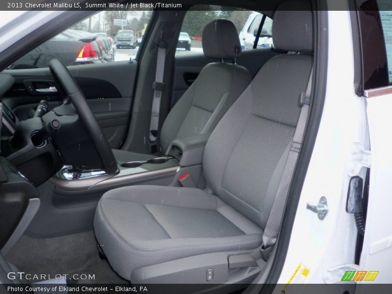 Summit White / Jet Black/Titanium 2013 Chevrolet Malibu LS