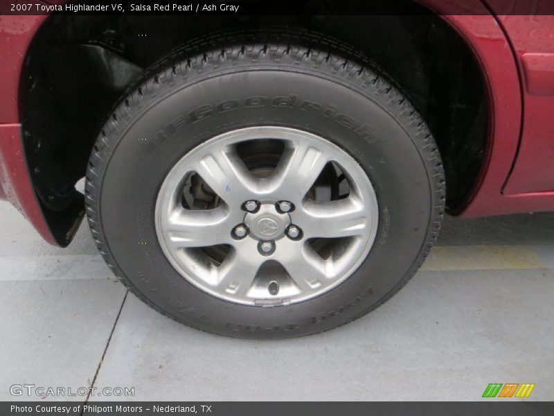 Salsa Red Pearl / Ash Gray 2007 Toyota Highlander V6