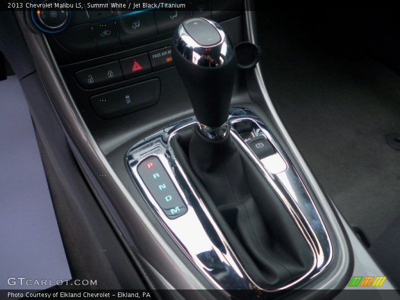 Summit White / Jet Black/Titanium 2013 Chevrolet Malibu LS