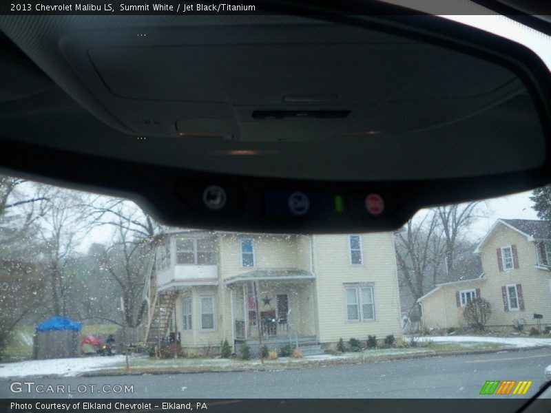 Summit White / Jet Black/Titanium 2013 Chevrolet Malibu LS