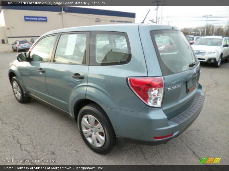 Sage Green Metallic / Platinum 2009 Subaru Forester 2.5 X