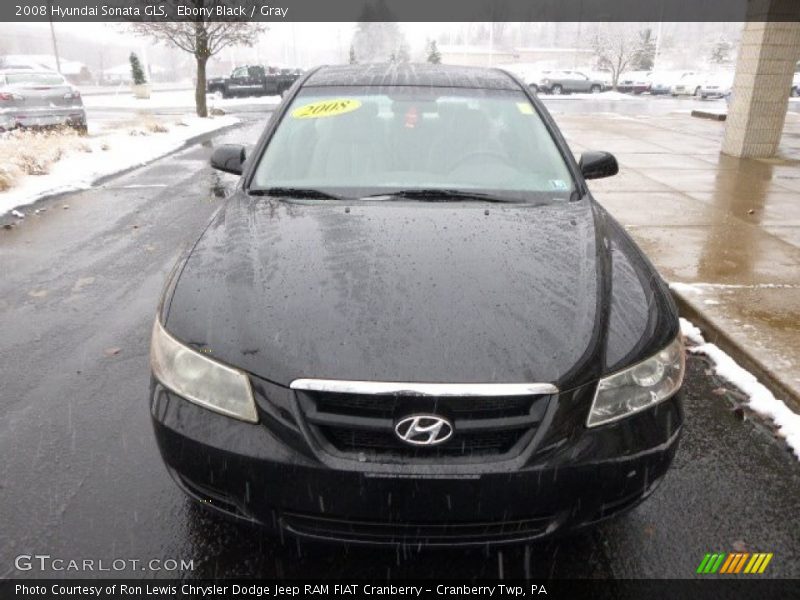 Ebony Black / Gray 2008 Hyundai Sonata GLS