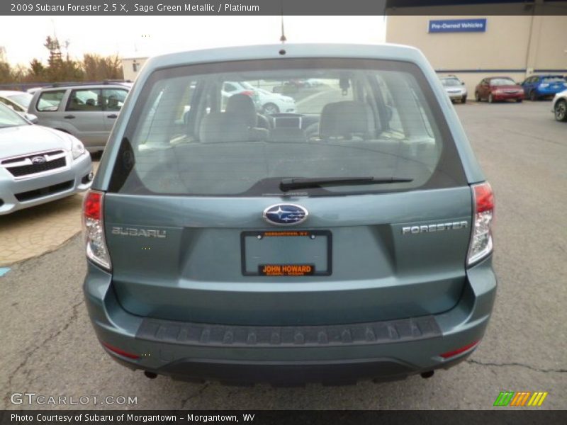 Sage Green Metallic / Platinum 2009 Subaru Forester 2.5 X