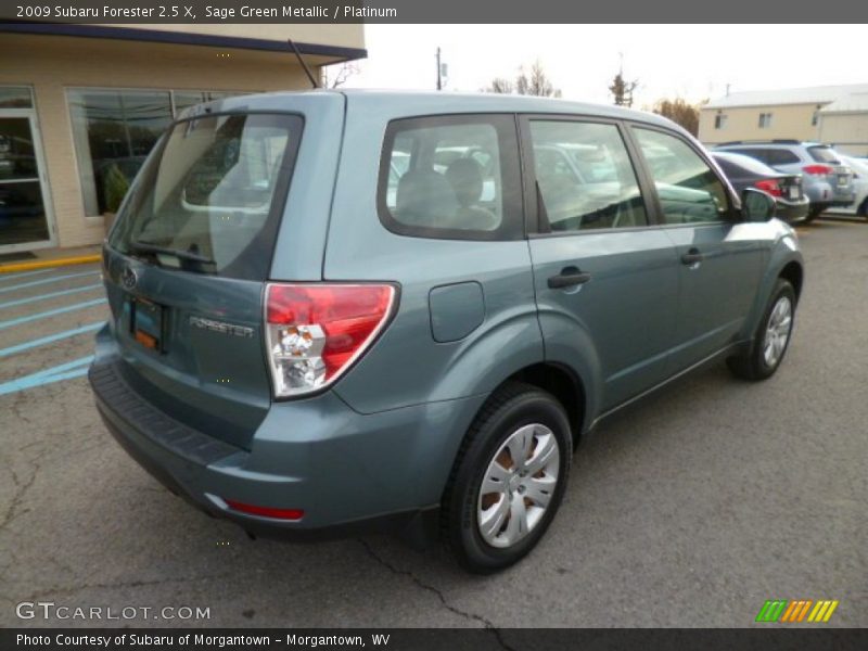 Sage Green Metallic / Platinum 2009 Subaru Forester 2.5 X