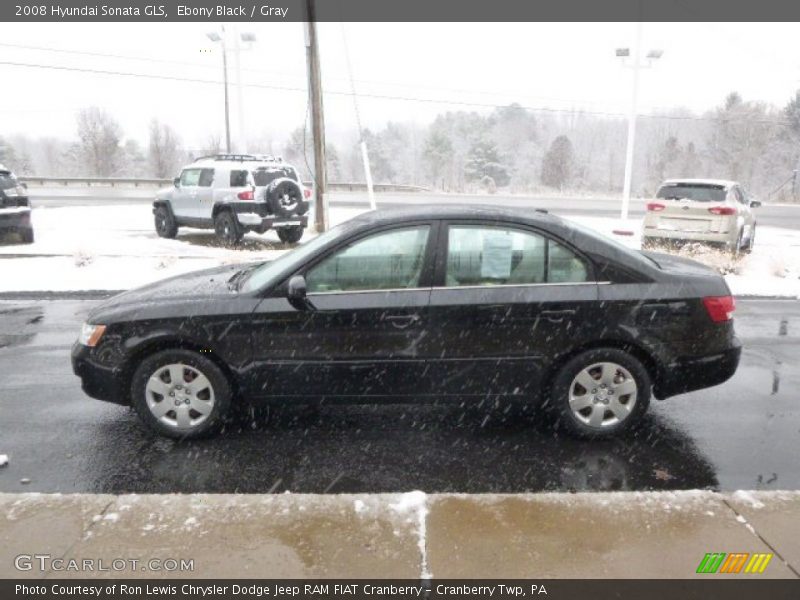 Ebony Black / Gray 2008 Hyundai Sonata GLS