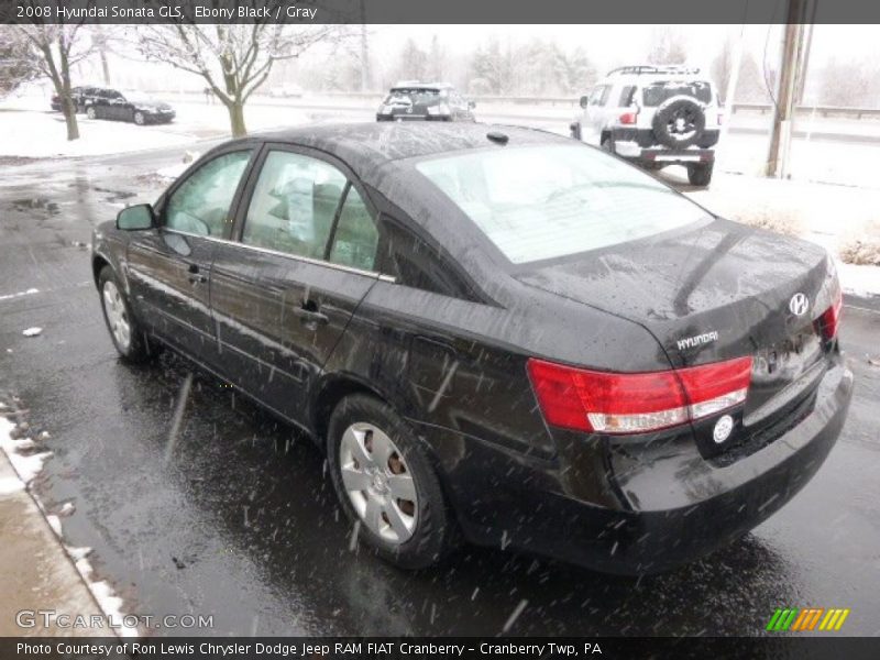 Ebony Black / Gray 2008 Hyundai Sonata GLS