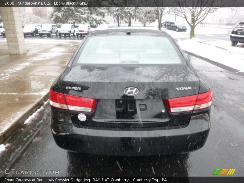 Ebony Black / Gray 2008 Hyundai Sonata GLS
