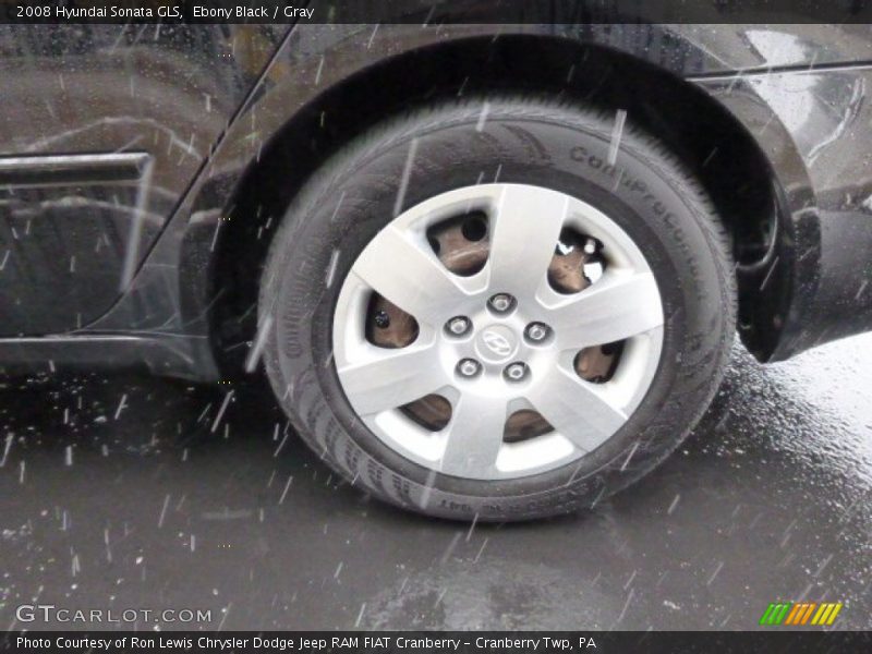 Ebony Black / Gray 2008 Hyundai Sonata GLS