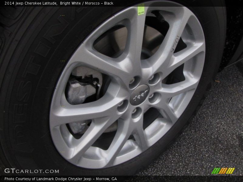 Bright White / Morocco - Black 2014 Jeep Cherokee Latitude