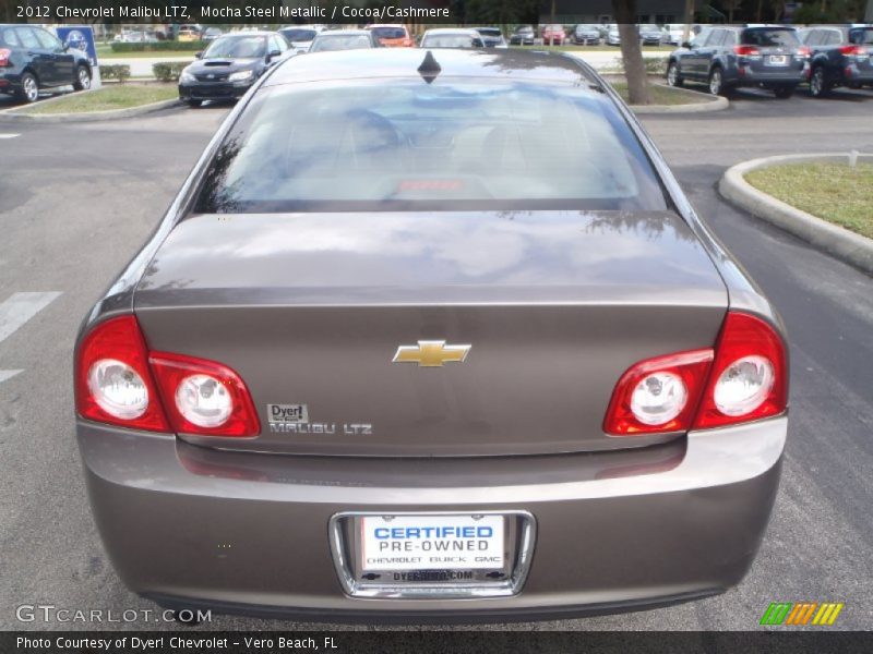 Mocha Steel Metallic / Cocoa/Cashmere 2012 Chevrolet Malibu LTZ