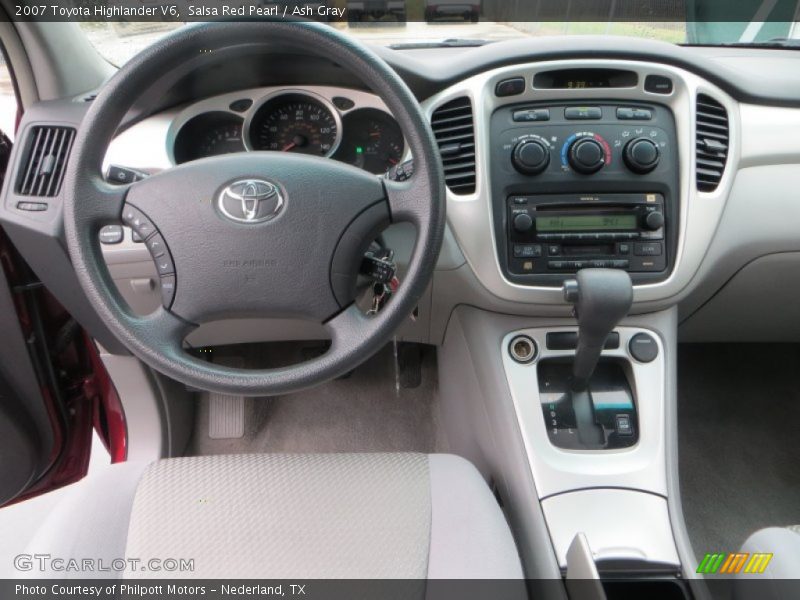 Salsa Red Pearl / Ash Gray 2007 Toyota Highlander V6