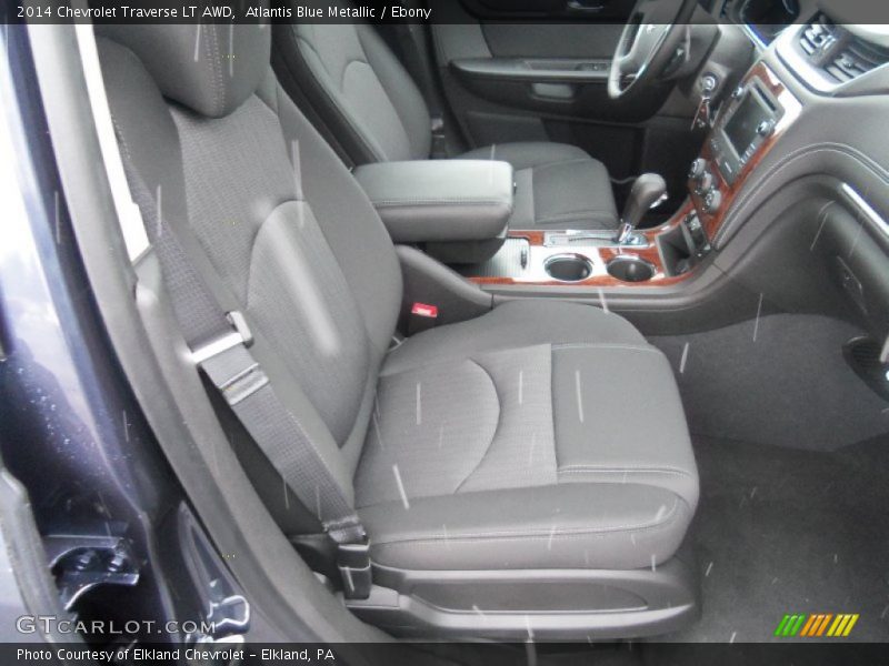 Atlantis Blue Metallic / Ebony 2014 Chevrolet Traverse LT AWD