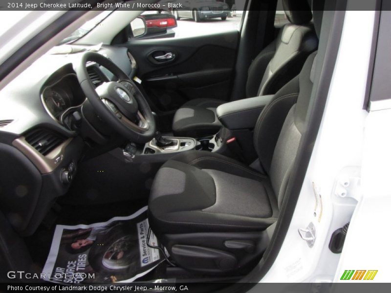 Bright White / Morocco - Black 2014 Jeep Cherokee Latitude