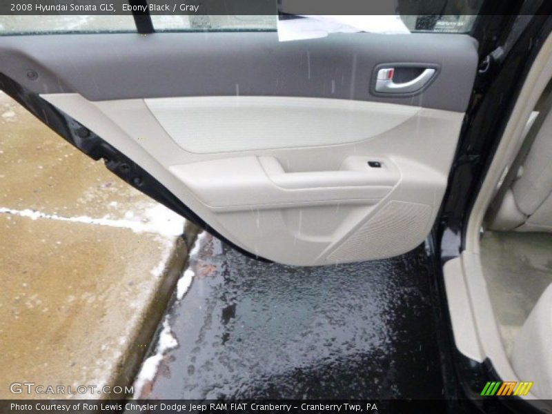 Ebony Black / Gray 2008 Hyundai Sonata GLS