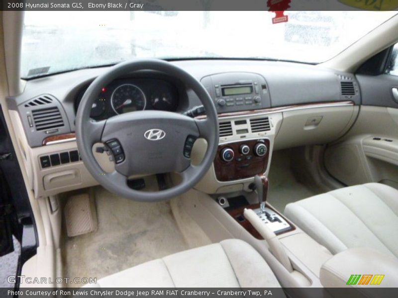 Gray Interior - 2008 Sonata GLS 