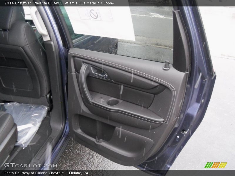 Atlantis Blue Metallic / Ebony 2014 Chevrolet Traverse LT AWD