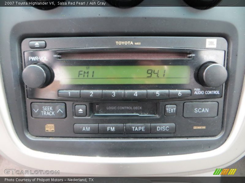 Salsa Red Pearl / Ash Gray 2007 Toyota Highlander V6