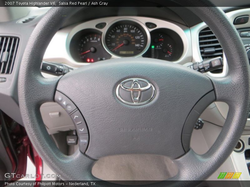 Salsa Red Pearl / Ash Gray 2007 Toyota Highlander V6