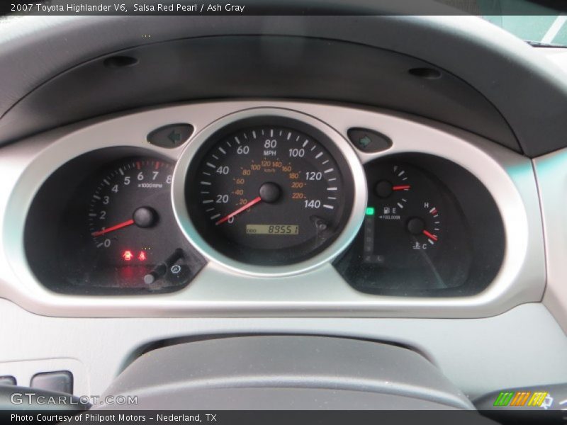 Salsa Red Pearl / Ash Gray 2007 Toyota Highlander V6