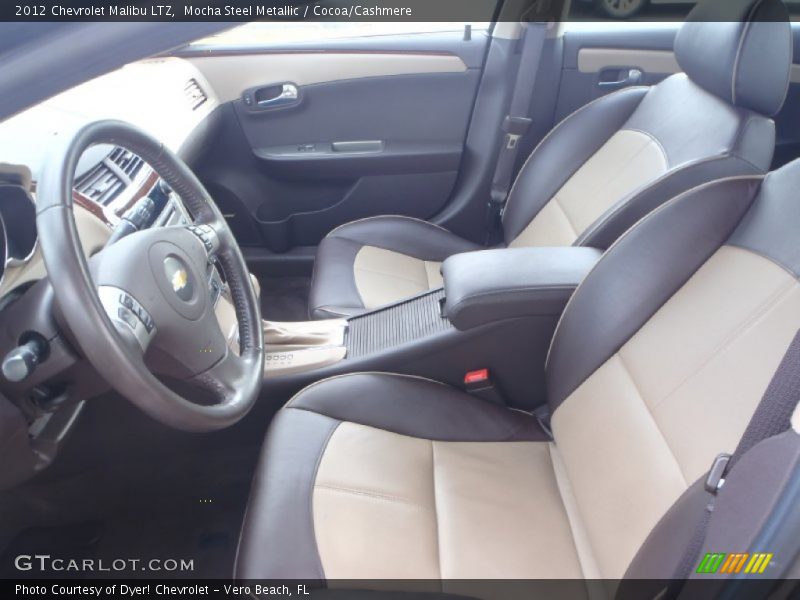 Front Seat of 2012 Malibu LTZ