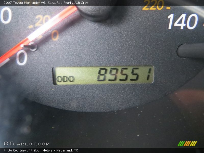 Salsa Red Pearl / Ash Gray 2007 Toyota Highlander V6