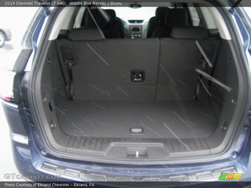 Atlantis Blue Metallic / Ebony 2014 Chevrolet Traverse LT AWD