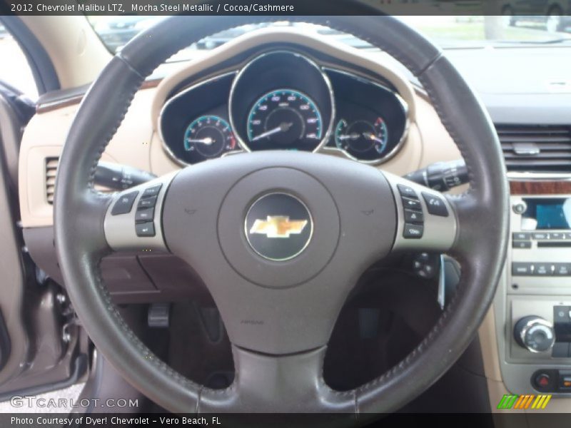 Mocha Steel Metallic / Cocoa/Cashmere 2012 Chevrolet Malibu LTZ