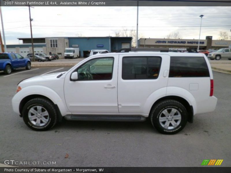 Avalanche White / Graphite 2007 Nissan Pathfinder LE 4x4