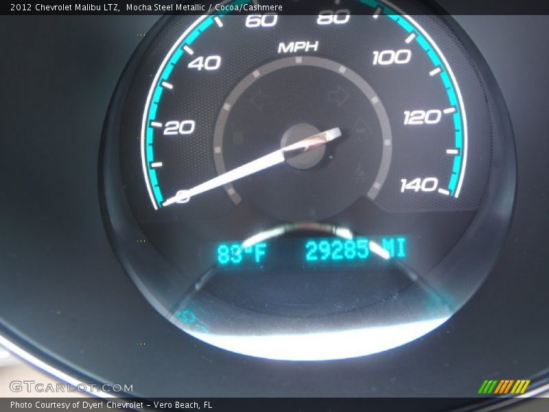 Mocha Steel Metallic / Cocoa/Cashmere 2012 Chevrolet Malibu LTZ