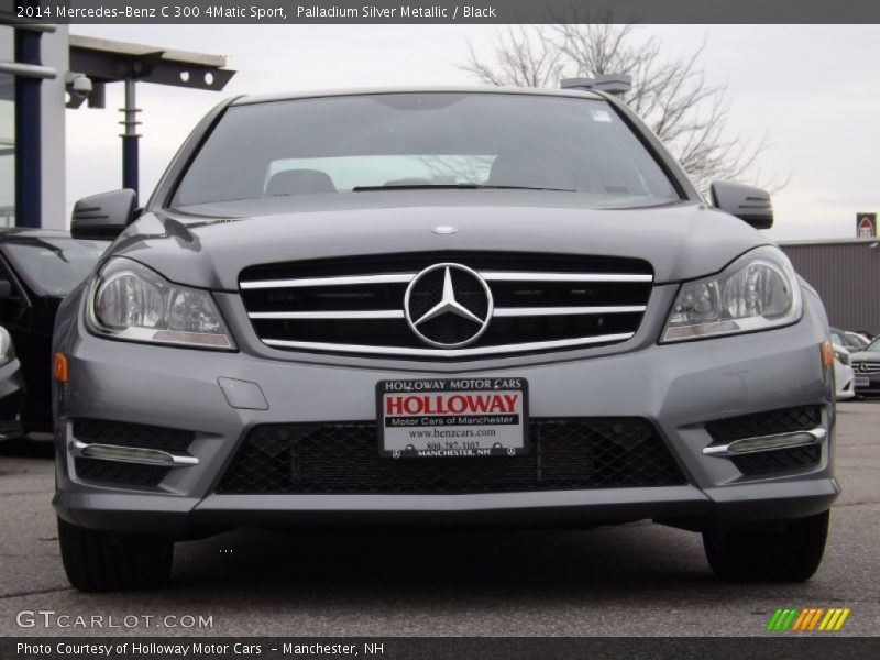 Palladium Silver Metallic / Black 2014 Mercedes-Benz C 300 4Matic Sport