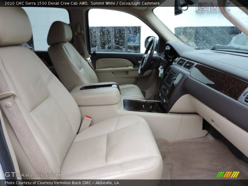 Summit White / Cocoa/Light Cashmere 2010 GMC Sierra 1500 Denali Crew Cab AWD
