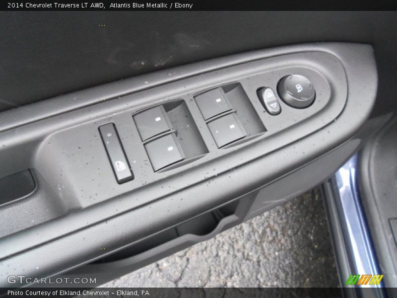 Atlantis Blue Metallic / Ebony 2014 Chevrolet Traverse LT AWD