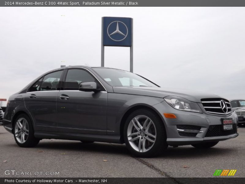 Palladium Silver Metallic / Black 2014 Mercedes-Benz C 300 4Matic Sport