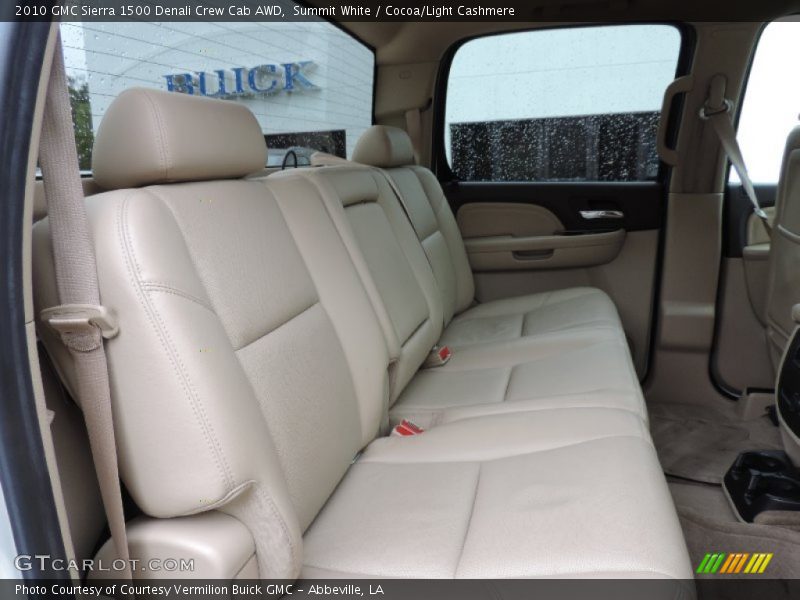 Summit White / Cocoa/Light Cashmere 2010 GMC Sierra 1500 Denali Crew Cab AWD