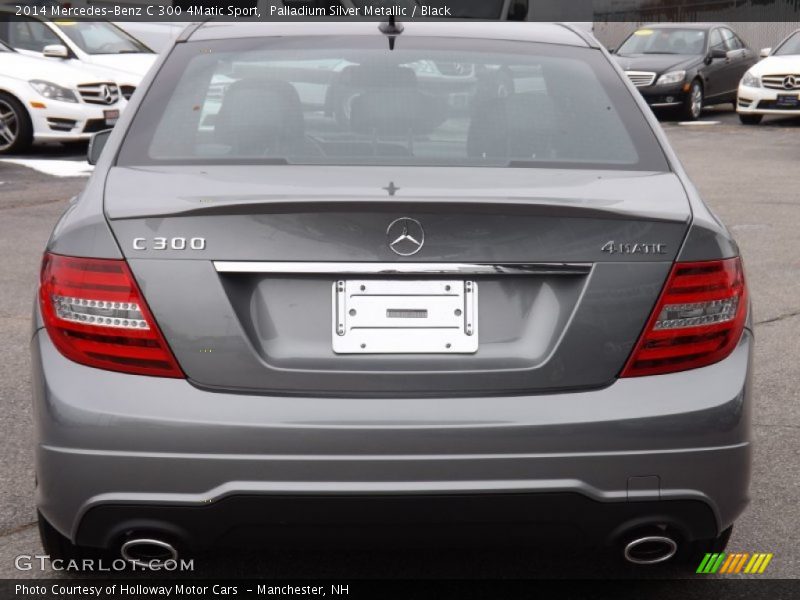 Palladium Silver Metallic / Black 2014 Mercedes-Benz C 300 4Matic Sport