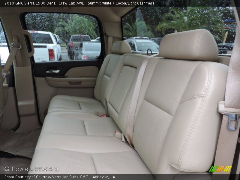 Summit White / Cocoa/Light Cashmere 2010 GMC Sierra 1500 Denali Crew Cab AWD