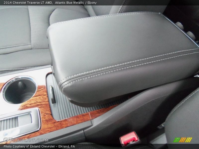 Atlantis Blue Metallic / Ebony 2014 Chevrolet Traverse LT AWD