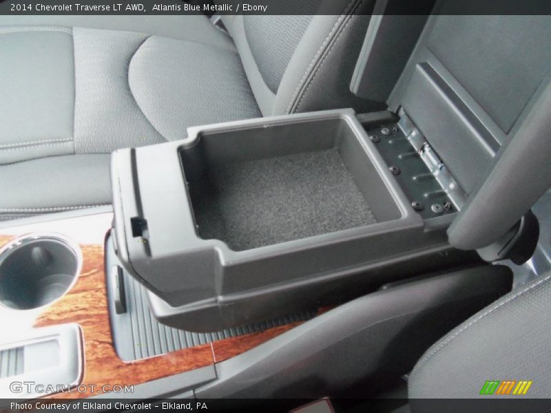 Atlantis Blue Metallic / Ebony 2014 Chevrolet Traverse LT AWD