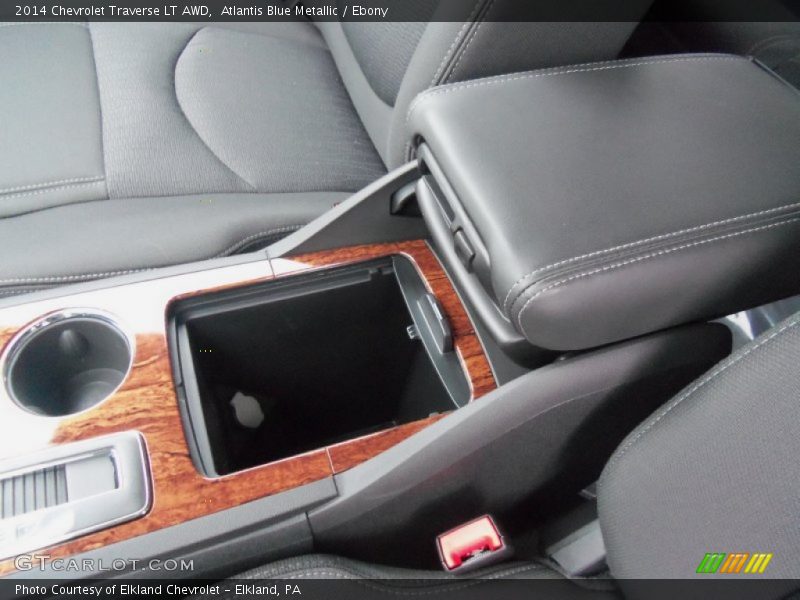 Atlantis Blue Metallic / Ebony 2014 Chevrolet Traverse LT AWD