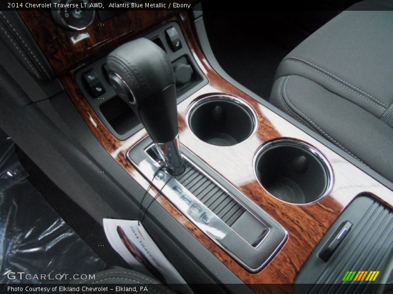 Atlantis Blue Metallic / Ebony 2014 Chevrolet Traverse LT AWD