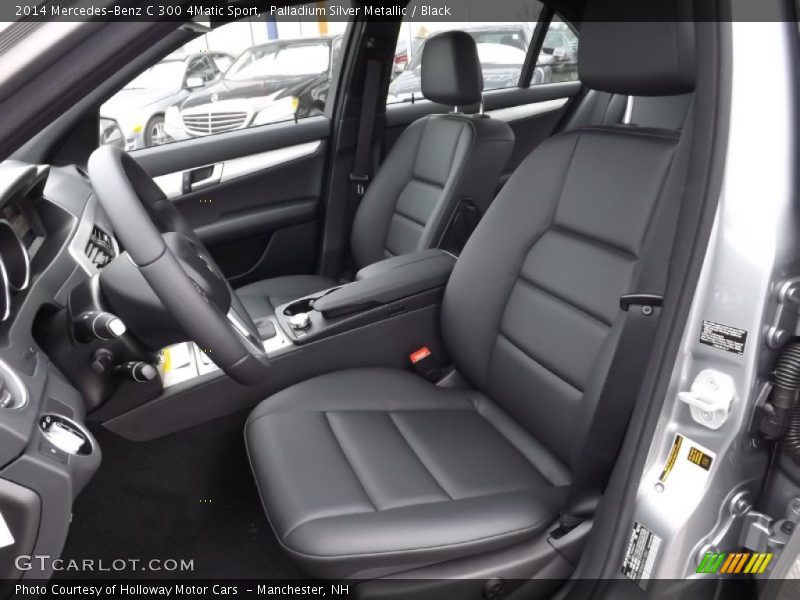 Palladium Silver Metallic / Black 2014 Mercedes-Benz C 300 4Matic Sport