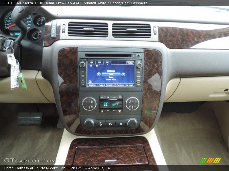 Summit White / Cocoa/Light Cashmere 2010 GMC Sierra 1500 Denali Crew Cab AWD