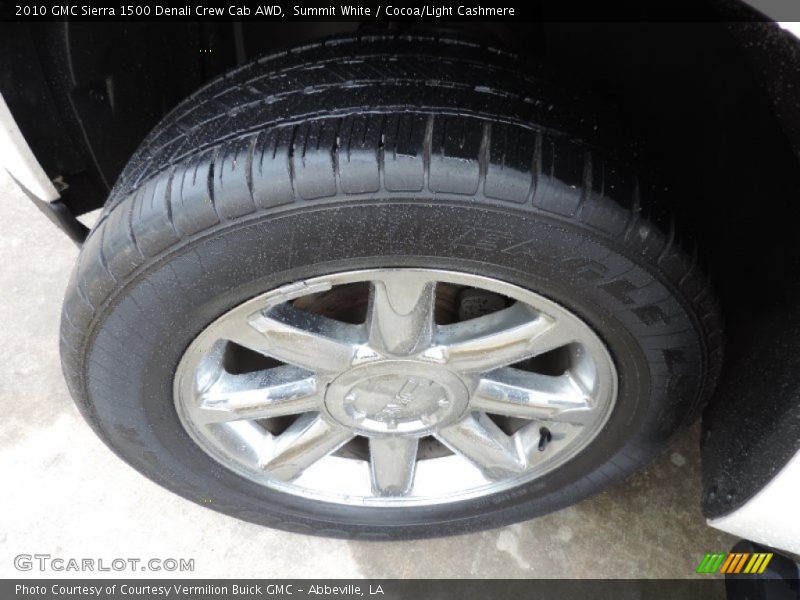 Summit White / Cocoa/Light Cashmere 2010 GMC Sierra 1500 Denali Crew Cab AWD
