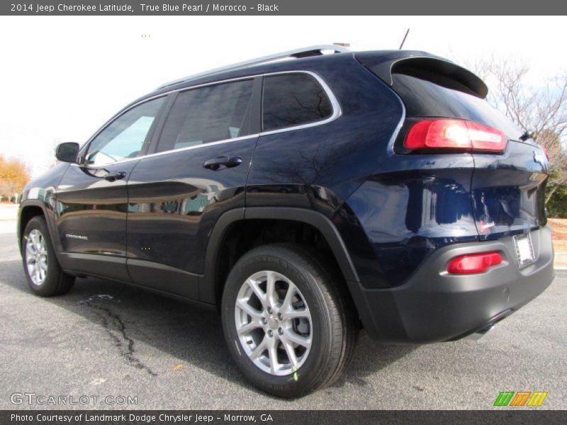True Blue Pearl / Morocco - Black 2014 Jeep Cherokee Latitude
