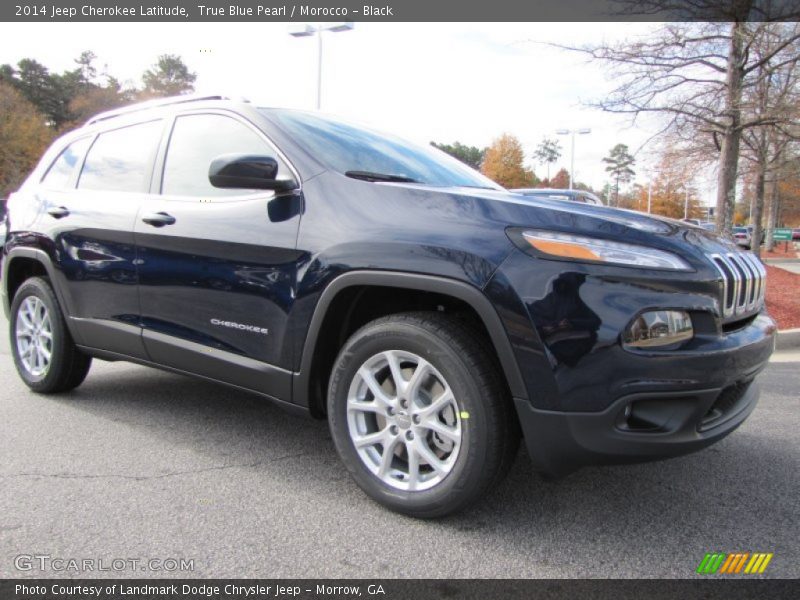 True Blue Pearl / Morocco - Black 2014 Jeep Cherokee Latitude