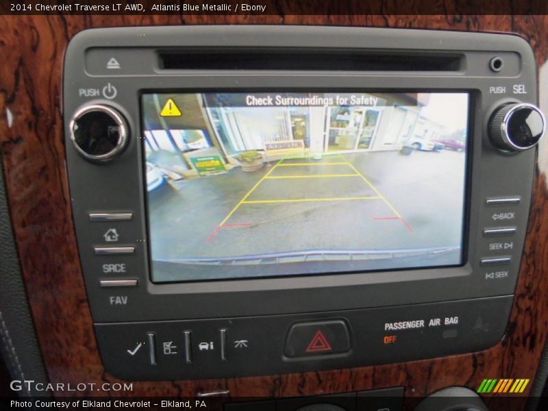 Atlantis Blue Metallic / Ebony 2014 Chevrolet Traverse LT AWD