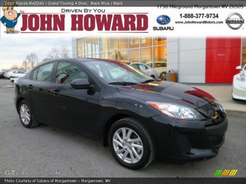 Black Mica / Black 2012 Mazda MAZDA3 i Grand Touring 4 Door