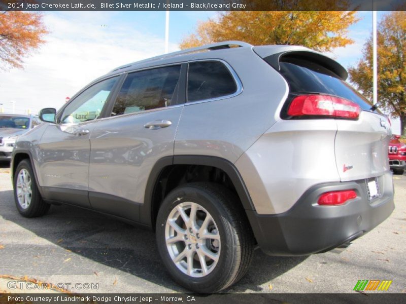 Billet Silver Metallic / Iceland - Black/Iceland Gray 2014 Jeep Cherokee Latitude