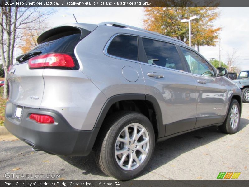 Billet Silver Metallic / Iceland - Black/Iceland Gray 2014 Jeep Cherokee Latitude